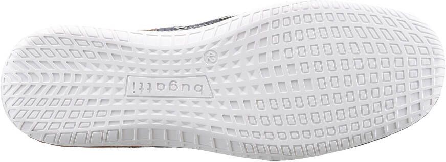 Bugatti Slip-on sneakers vrijetijdsschoen lage schoen instapper met contraststiksels en afwerkingen