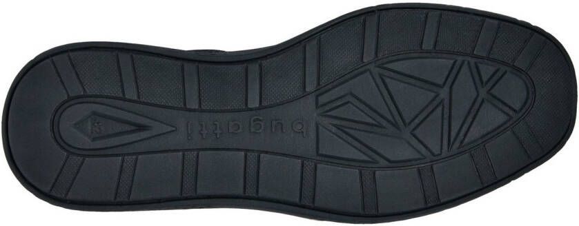 Bugatti Slip-on sneakers Lage schoen vrijetijdssneaker met perforatie elastische veters