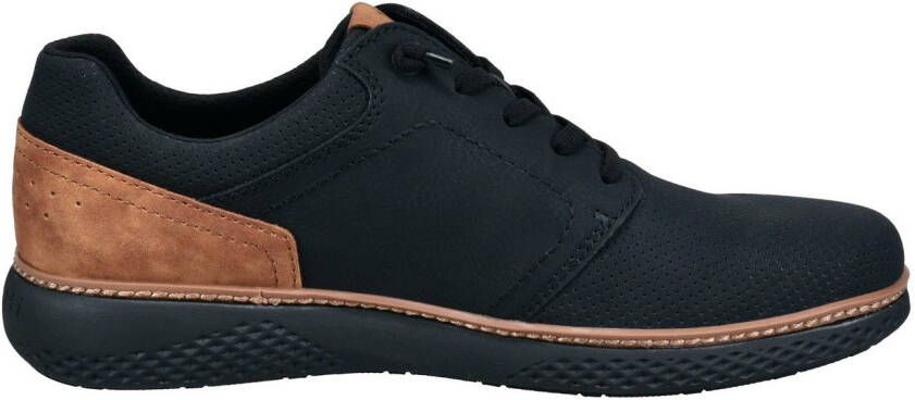 Bugatti Slip-on sneakers Lage schoen vrijetijdssneaker met perforatie elastische veters