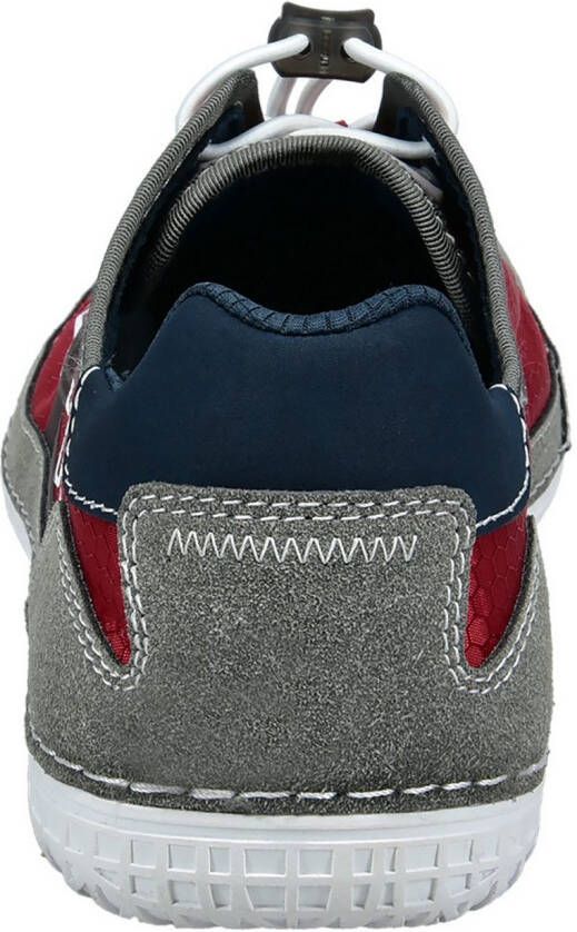 Bugatti Slip-on sneakers vrijetijdsschoen lage schoen instapper met contraststiksels en afwerkingen