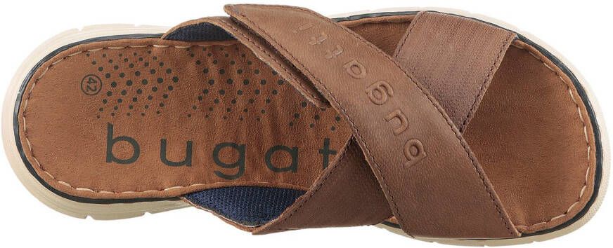 Bugatti Slippers met praktische klittenbandsluiting