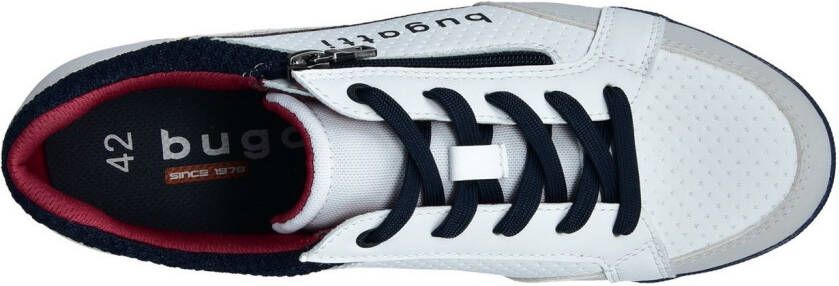 Bugatti Sneakers veterschoen lage schoen vrijetijdsschoen met contrastafwerkingen