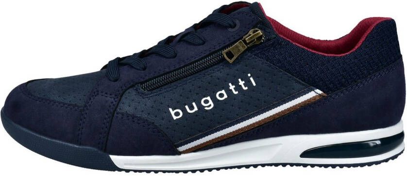 Bugatti Sneakers veterschoen lage schoen vrijetijdsschoen met contrastafwerkingen