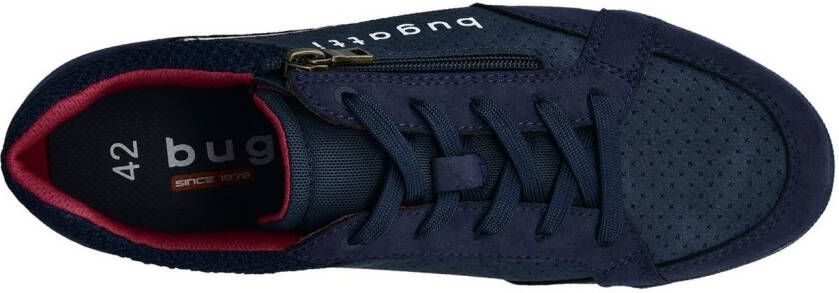 Bugatti Sneakers veterschoen lage schoen vrijetijdsschoen met contrastafwerkingen
