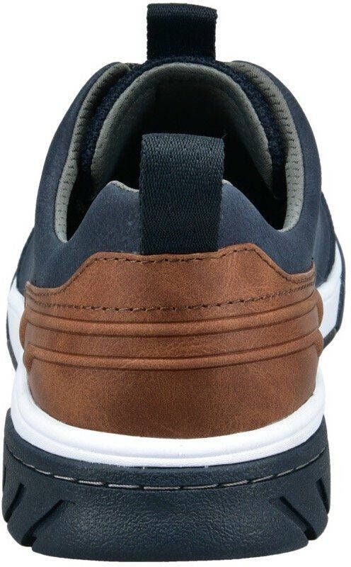 Bugatti Sneakers met label en contrastafwerking vrijetijdsschoen lage schoen veterschoen