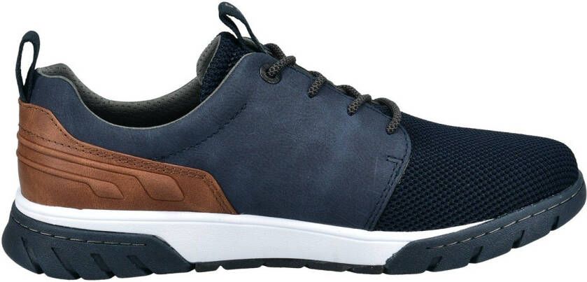 Bugatti Sneakers met label en contrastafwerking vrijetijdsschoen lage schoen veterschoen