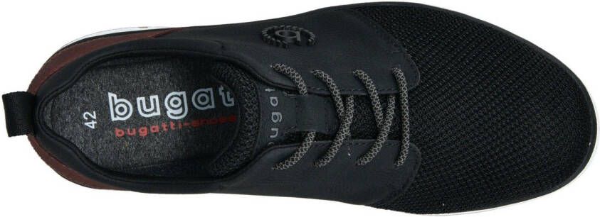 Bugatti Sneakers met sierstiksels vrijetijdsschoen lage schoen veterschoen