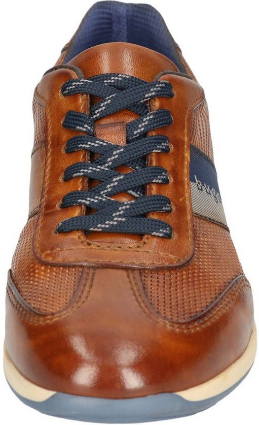 Bugatti Sneakers business schoen lage schoen veterschoen met contrasterende strepen