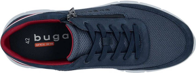 Bugatti Sneakers met sleehak vrijetijdsschoen lage schoen veterschoen met buitenrits