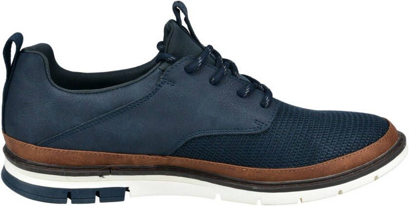 Bugatti Sneakers met bedrukt aantrekbandje vrijetijdsschoen halfhoge schoen veterschoen