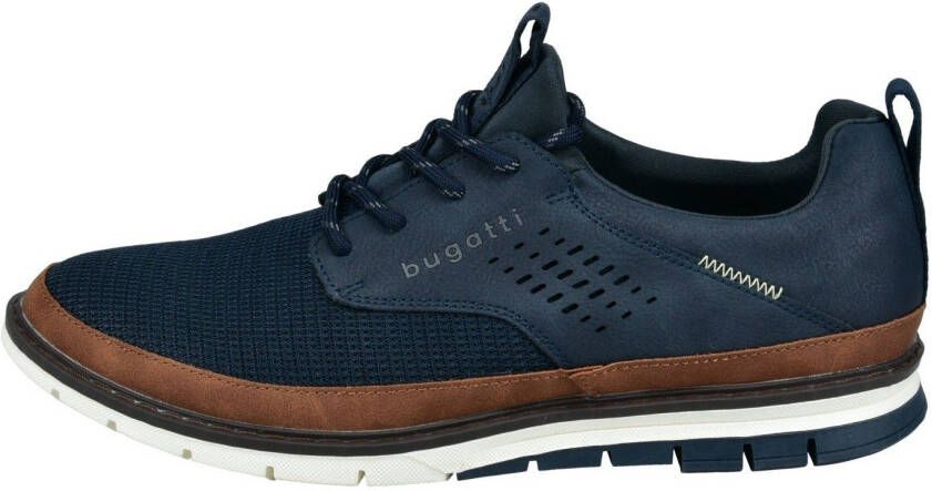 Bugatti Sneakers met bedrukt aantrekbandje vrijetijdsschoen halfhoge schoen veterschoen