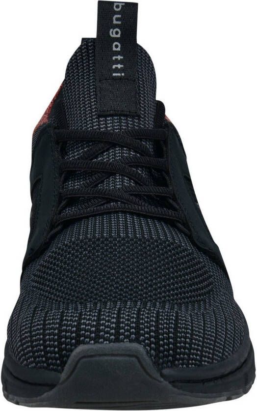 Bugatti Sneakers veterschoenen lage schoen vrijetijdsschoen contrasterende afwerking op de hiel