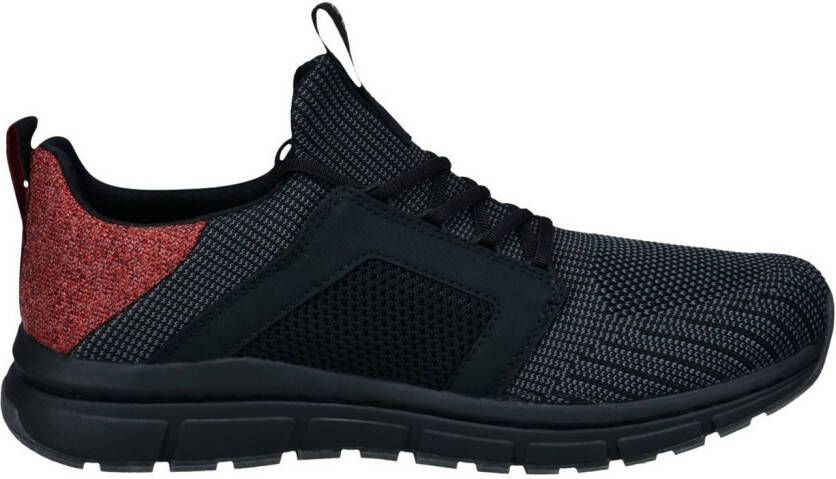 Bugatti Sneakers veterschoenen lage schoen vrijetijdsschoen contrasterende afwerking op de hiel