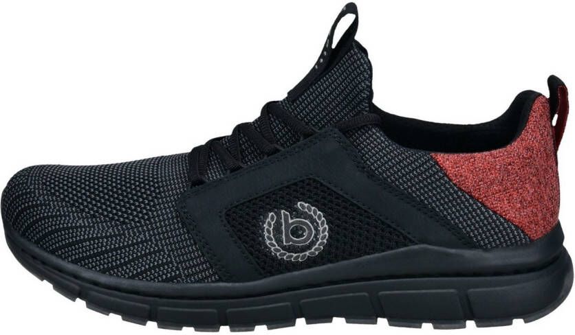 Bugatti Sneakers veterschoenen lage schoen vrijetijdsschoen contrasterende afwerking op de hiel