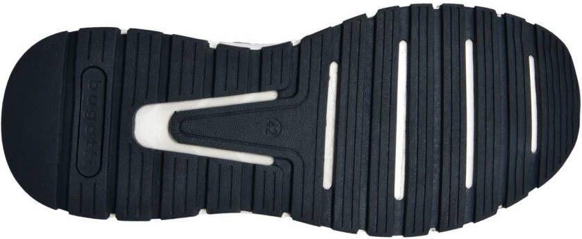 Bugatti Sneakers veterschoenen lage schoen vrijetijdsschoen contrasterende afwerking op de hiel