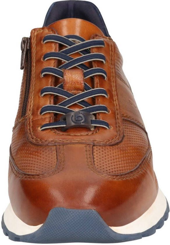 Bugatti Sneakers vrijetijdsschoen lage schoen veterschoen met contrast bies