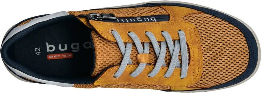 Bugatti Sneakers vrijetijdsschoen lage schoen veterschoen met contrastafwerkingen