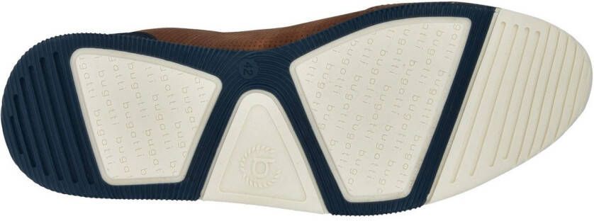 Bugatti Sneakers vrijetijdsschoen lage schoen veterschoen met modieuze perforatie