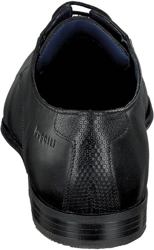 Bugatti Veterschoenen blokhak avondschuh feestdagenschuh met logoprent op de hiel