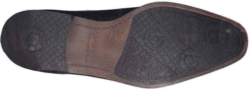 Bugatti Veterschoenen blokhak avondschuh feestdagenschuh met logoprent op de hiel