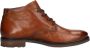 Bugatti leren heren veterschoenen cognac - Thumbnail 5