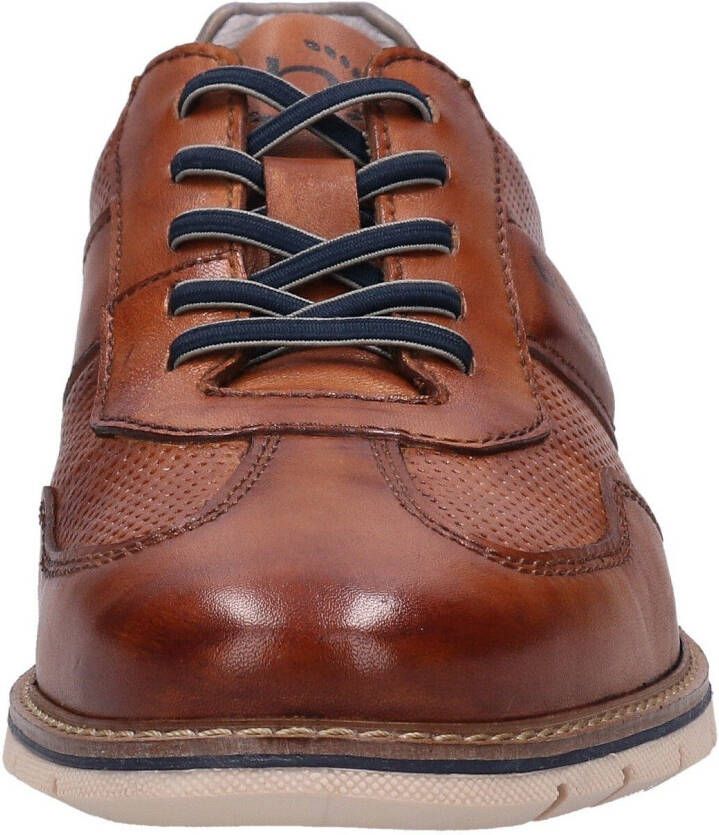 Bugatti Veterschoenen met randnaad breedte g vrijetijdsschoen lage schoen veterschoen