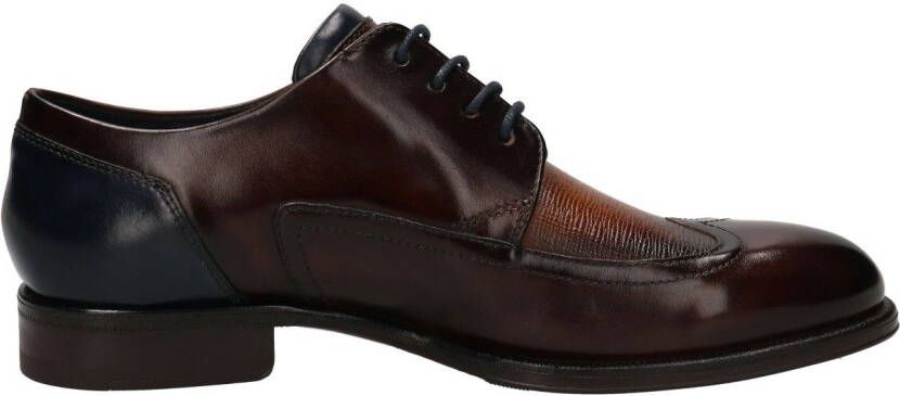 Bugatti Veterschoenen met sierstiksels vrijetijdsschoen lage schoen veterschoen