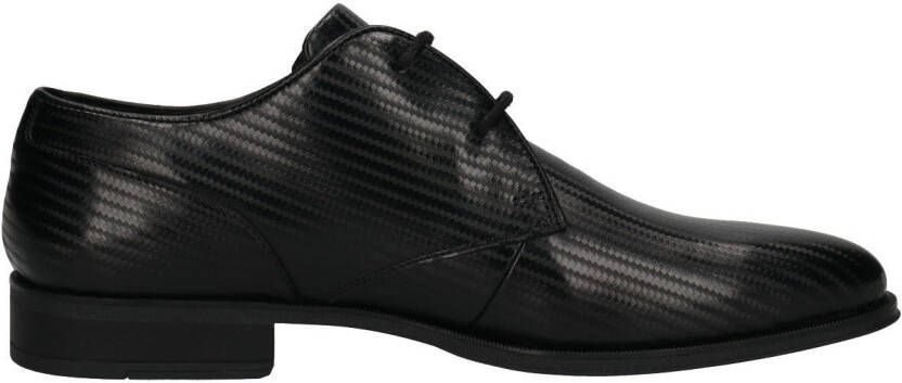 Bugatti Veterschoenen met fijne embossing vrijetijdsschoen halfhoge schoen veterschoen