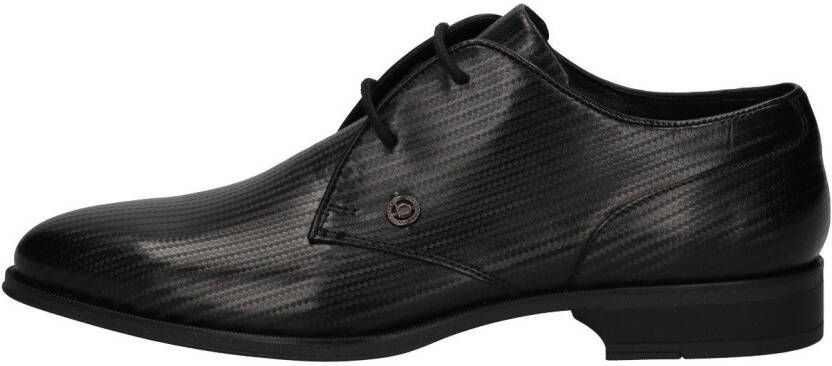Bugatti Veterschoenen met fijne embossing vrijetijdsschoen halfhoge schoen veterschoen