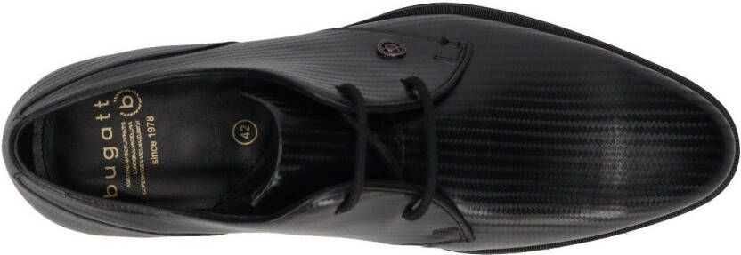 Bugatti Veterschoenen met fijne embossing vrijetijdsschoen halfhoge schoen veterschoen
