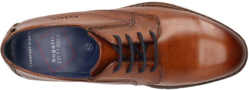 Bugatti Veterschoenen avondschuh businessschoen met kleine stretchinzetten breedte g
