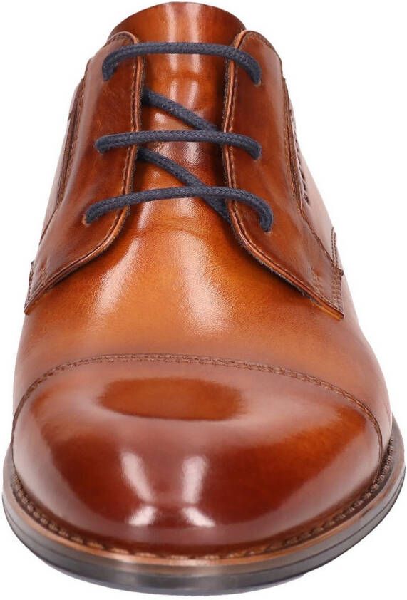 Bugatti Veterschoenen blokhak avondschoen feestelijke schoen business schoen logoprint