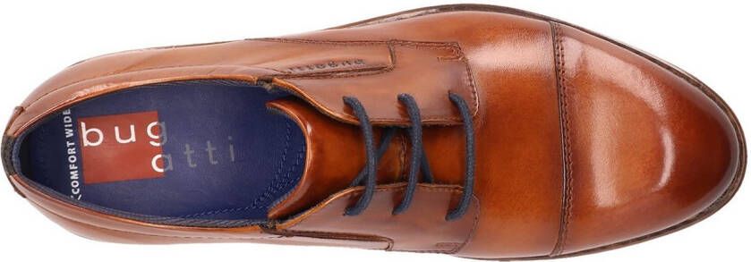 Bugatti Veterschoenen blokhak avondschoen feestelijke schoen business schoen logoprint