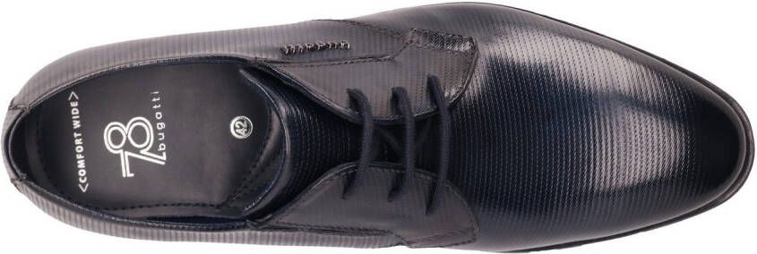 Bugatti Veterschoenen blokhak business schoen avondschoen feestelijke schoen met print