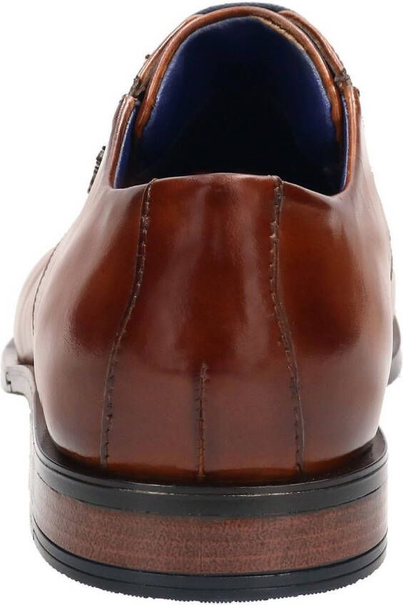 Bugatti Veterschoenen blokhak business schoen avondschoen feestelijke schoen met print