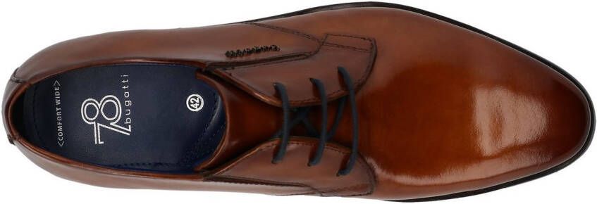 Bugatti Veterschoenen blokhak business schoen avondschoen feestelijke schoen met print