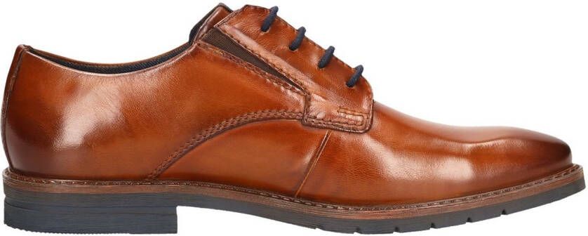 Bugatti Veterschoenen businessschoen avond-schoen met kleine stretchinzetten breedte g