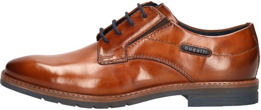 Bugatti Veterschoenen businessschoen avond-schoen met kleine stretchinzetten breedte g