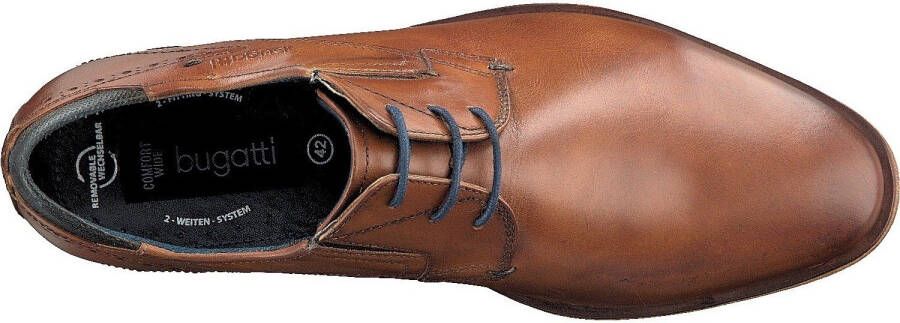 Bugatti Veterschoenen met extra comfort 2 fitting vrijetijdsschoen lage schoen veterschoen