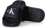 Calvin Klein Badslippers pool slides watersandalen strand-schoen met logo versierd - Thumbnail 8