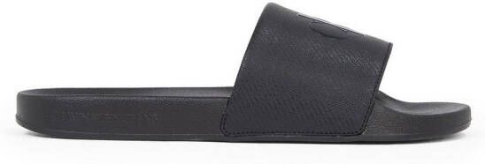 Calvin Klein Badslippers SLIDE AOP PRINT slippers poolslides zomerschoen strand-schoen met logo