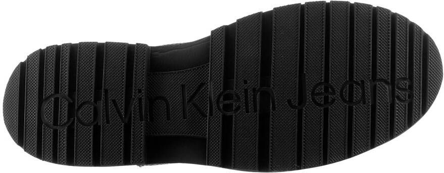 Calvin Klein Chelsea-boots EVA MID CHELSEA BOOT LTH instappers enkellaars met zij-ck-logo en aanhaallus