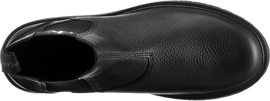 Calvin Klein Chelsea-boots EVA MID CHELSEA BOOT LTH instappers enkellaars met zij-ck-logo en aanhaallus