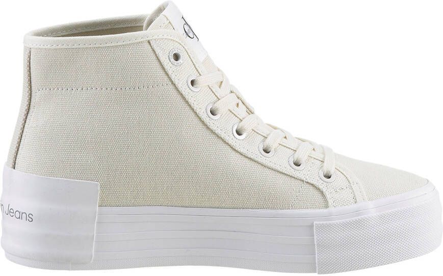 Calvin Klein Hoge veterschoenen BOLD VULC FLATF MID CS ML BTW plateau high top-sneaker vrijetijdsschoen met enkellaag schacht