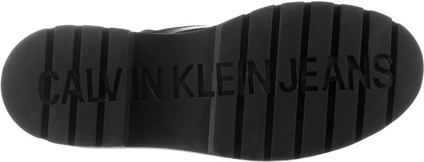 Calvin Klein Hoge veterschoenen MILITARY BOOT MIX MATERIAL met een ritssluiting