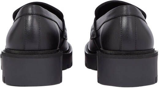 Calvin Klein Loafers FLATFORM LOAFER HW MG LTH hakken instapschoen lage schoen zakelijke schoen met decoratieve band