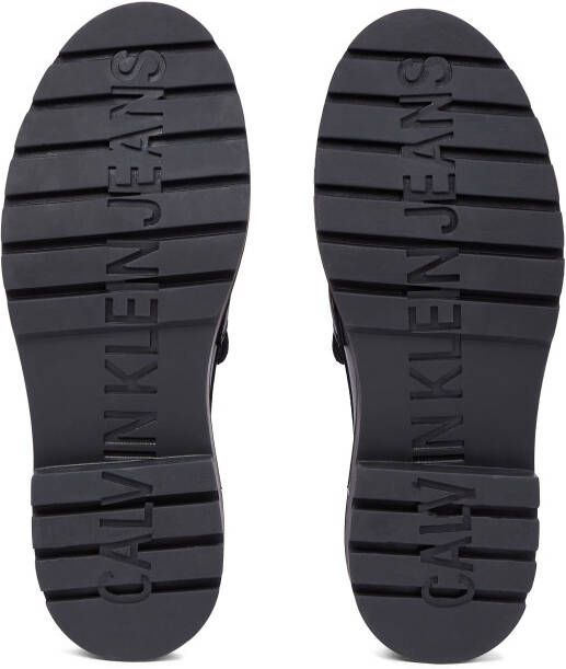 Calvin Klein Loafers FLATFORM LOAFER HW MG LTH hakken instapschoen lage schoen zakelijke schoen met decoratieve band