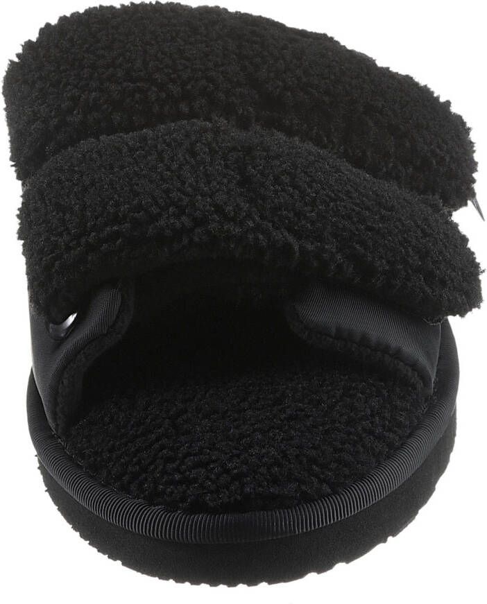 Calvin Klein Pantoffels HOME SLIDE VELCRO SHEARLING in behaaglijk zachte look