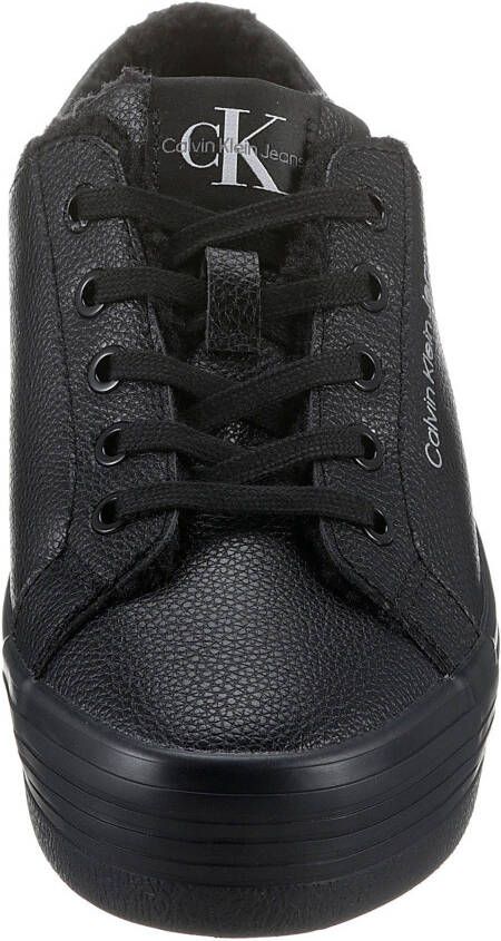 Calvin Klein Plateausneakers VULC FLATFORM LACEUP LOW LW met zachte rand
