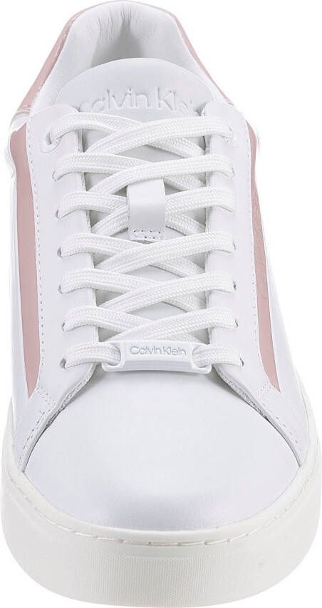 Calvin Klein Plateausneakers LOGO CUPSOLE LACE UP met veel logo-opschriften